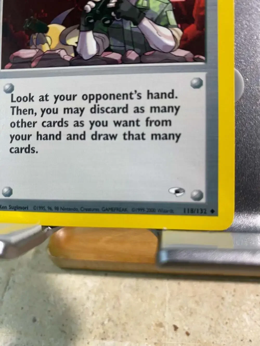 2000 Pokemon Gym Heroes Trainer Card: Secret Mission 118/132